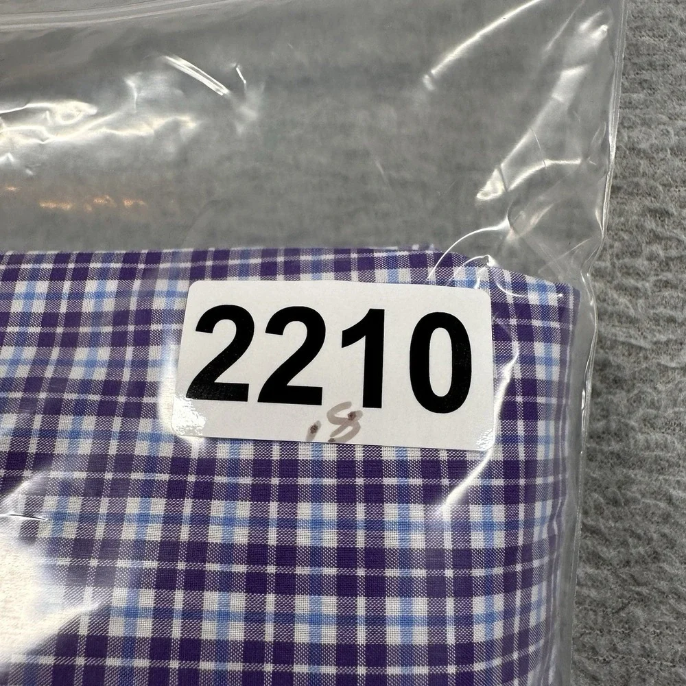 Polo Ralph Lauren Mens L Purple‎ Gingham Button-Down Shirt Cotton Stretch Logo